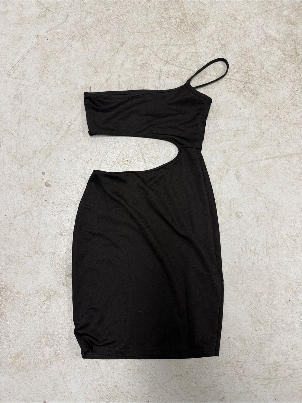 One-Shoulder Cutout Dress - Black Pretty Little Thing - BRAND NEW - Size 4